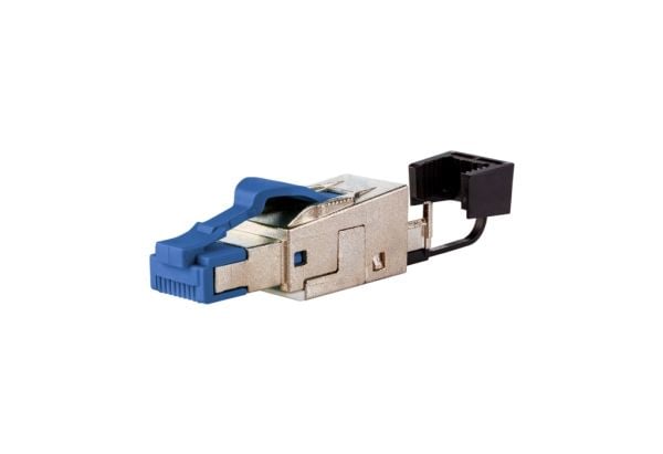 METZ CONNECT pro - Nettverkkontakt - RJ-45 (hann) - skjermet - CAT 8.1 - IEEE 802.3bq - blå