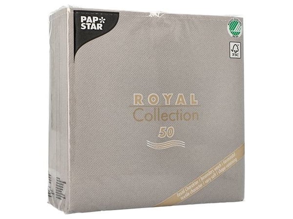 Papstar 10822, Grå, Tørkepapir, Monokromatisk, 54 g/m², 400 mm, 50 stykker