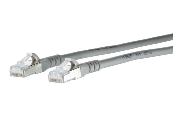 METZ CONNECT - Koblingskabel - RJ-45 (hann) til RJ-45 (hann) - 30 cm - 6.3 mm - S/FTP - CAT 6a - IEEE 802.3an - med støvel, halogenfri, uten hindri...