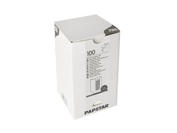 Papstar 87361, Hvit, Tørkepapir, Monokromatisk, 33 g/m², 200 mm, 200 mm