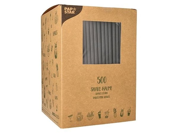 Papstar 89092, Musta, Paperi, 250 mm, 8 mm, 500 kpl