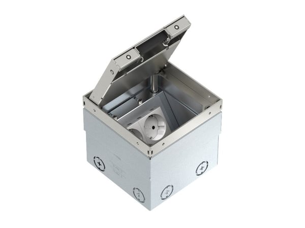 Obo Bettermann 7368324, CEE 7/3, Silver, Vit, Rostfritt stål, IP20, IP40, IK10, Universal