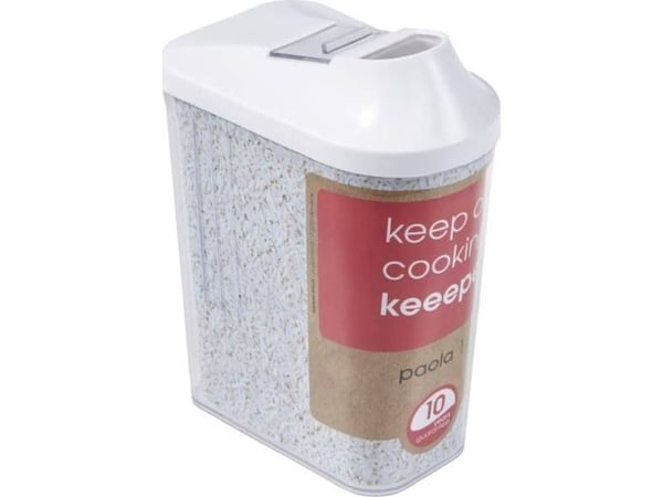 keeeper hällbox "paola", 1,0 liter, vit / transparent ren hällning genom steglöst justerbar - 1 st (1048510000000) keeeper hällbox "paola", 1,0 liter, vit / transparent ren hällning genom steglöst justerbar - 1 st (1048510000000)