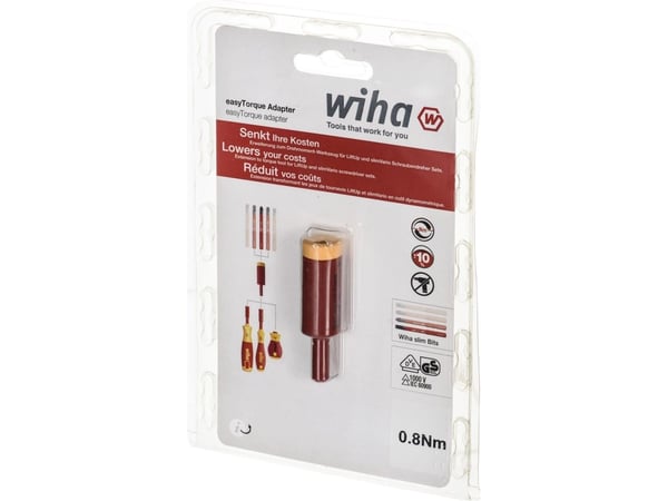 Wiha 2970, 8 Nm, 10%, 1 stykker, 59 mm, 5,5 mm, 59 g