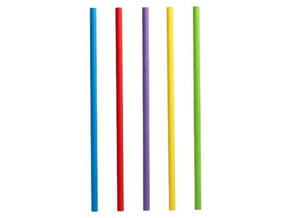Papstar 88481, Assorterte farger, Papir, 250 mm, 8 mm, 100 stykker