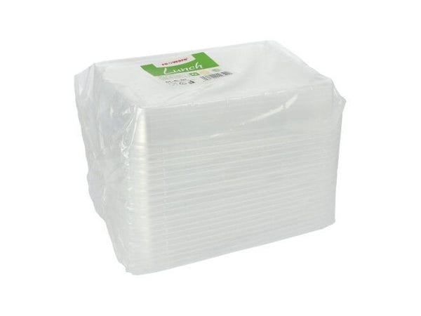 Papstar 96555, Polyetylentereftalat (PET), Gjennomsiktig, 234 mm, 187 mm, 20 mm, 20 stykker