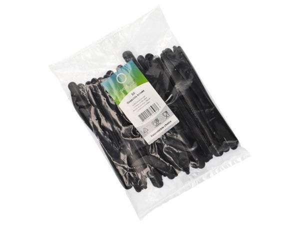 50 PAPSTAR gjenbrukbare plastkniver (96436)