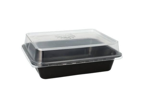 Papstar 96552, Polypropylen (PP), Sort, 227 mm, 178 mm, 45 mm, 20 stykker