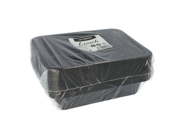 Papstar 96552, Polypropylen (PP), Sort, 227 mm, 178 mm, 45 mm, 20 stykker