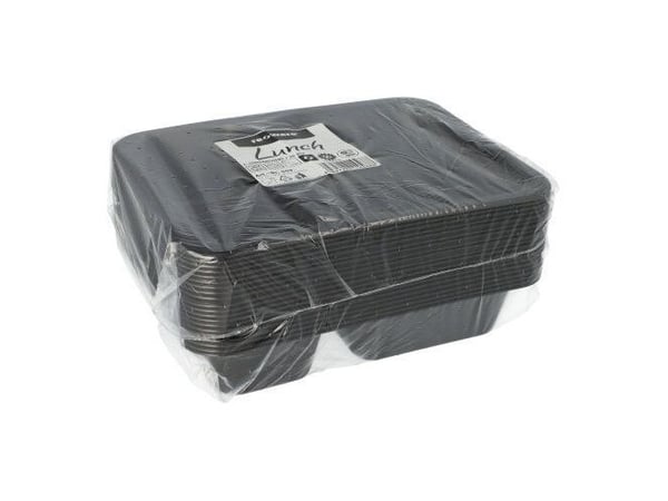 Papstar 96553, Polypropylen (PP), Sort, 227 mm, 178 mm, 45 mm, 20 stykker