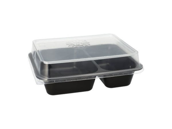 Papstar 96553, Polypropylen (PP), Sort, 227 mm, 178 mm, 45 mm, 20 stykker