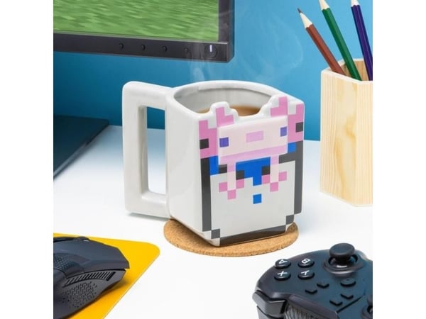 Paladone Axolotl Shaped Mug, Single/enkelt, 0,4 l, Flerfarget, Keramisk, Krus, Universell