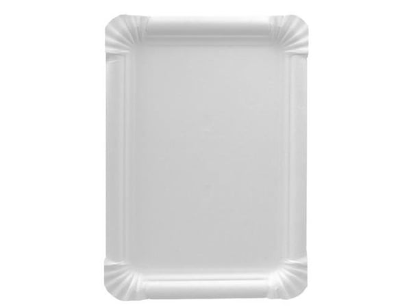 Papstar pure, Plate, Rektangulær, Papir, Hvit, Monokromatisk, 250 stykker