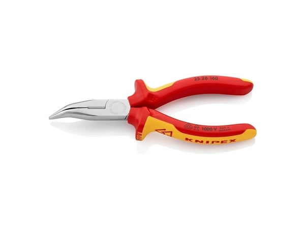 Knipex 25 26 160, Diagonal tang, Kromvanadiumstål, Plast, Oransje, Rød, 160 mm, 144 g