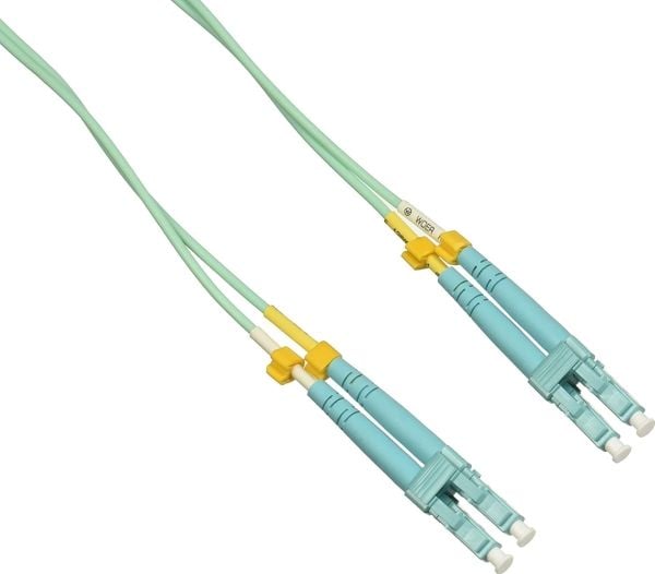 Ubiquiti UniFi - Koblingskabel - LC multimodus (hann) til LC multimodus (hann) - 5 m - fiberoptisk - dupleks - 50 / 125 mikroner - OM3 - turkis