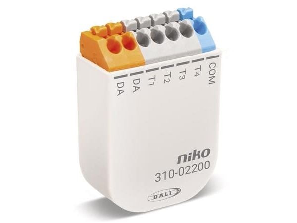 NIKO DALI-2 tryk-interface med fire potentialfri indgange