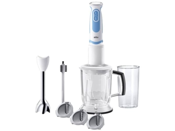 Braun MultiQuick 5 MQ 5260, Stav Mikser, 1,25 l, Pulsfunksjon, 1,2 m, 1000 W, Hvit, Blå