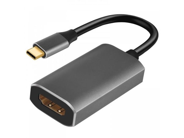 iBOX - Video adapter - USB-C hann til HDMI hunn - sølv