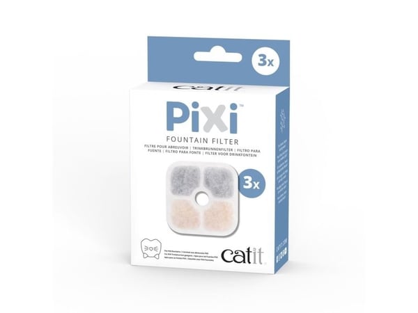 Catit filter til Pixi Fountain drikkefontene, 3 stk