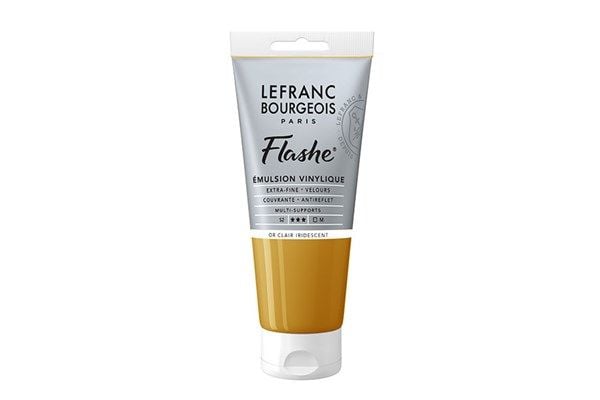 Flashe akrylfärg 80 ml light gold iriserande