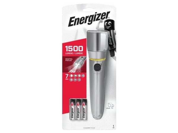 Taskulamppu Energizer Vision HD, metallia, 6 AA-paristoa