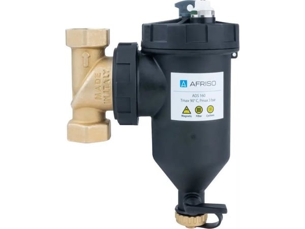 Afriso magnetisk smussseparator ADS 160, bevegelige tilkoblinger GW G1"