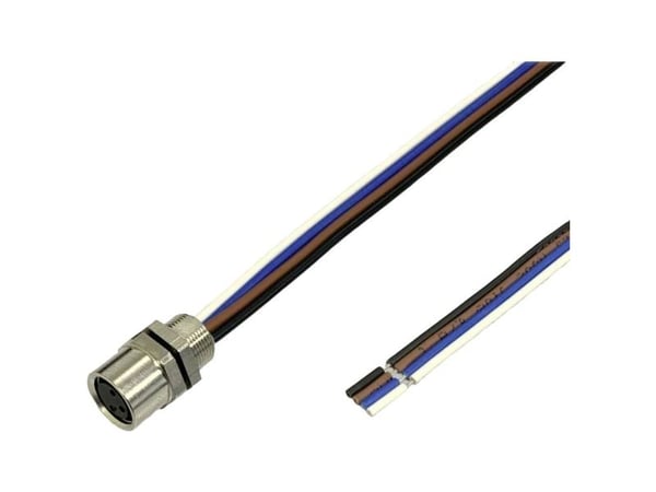 BKL Electronic 2701007 #####Asensorin/toimilaitteen sisäänrakennettu pistorasia M8 2 m Pol-tal (RJ): 4 1 kpl