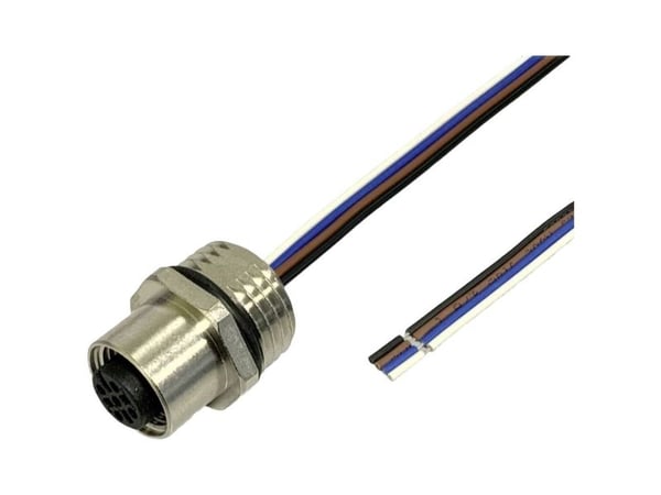 BKL Electronic 2703008 #####Asensorin/toimilaitteen sisäänrakennettu pistorasia M12 5 m Pol-tal (RJ): #####4.5 1 kpl