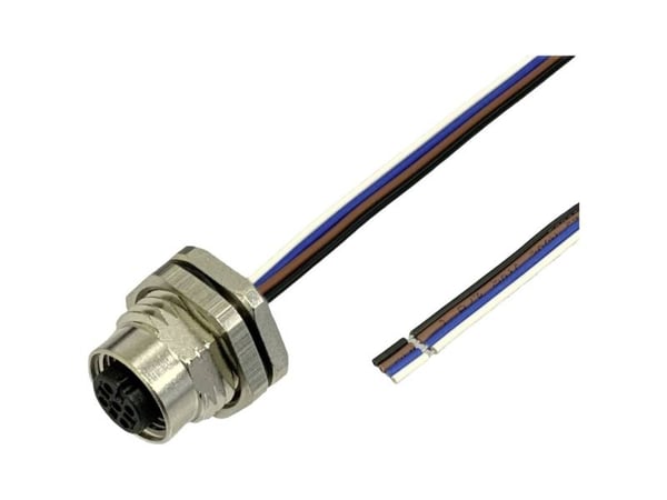 BKL Electronic 2703010 #####Asensorin/toimilaitteen sisäänrakennettu pistorasia M12 5 m Pol-tal (RJ): 4 1 kpl