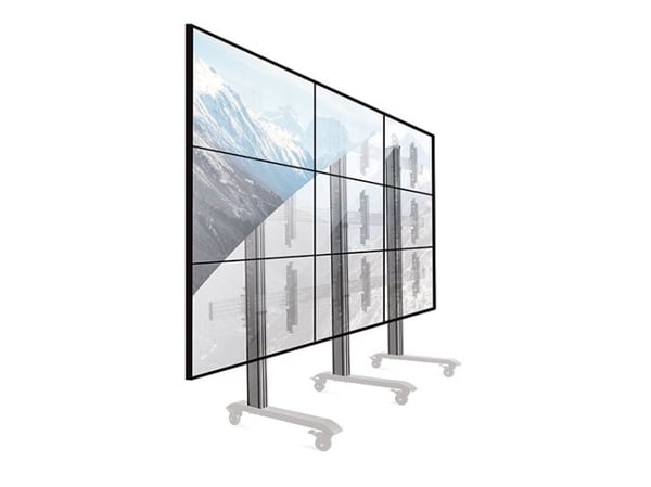 B-TECH System X BT8380 - Monteringskomponent (vertikal søyle) - aluminium - svart