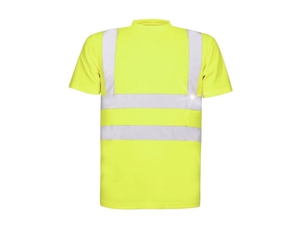 Ardon REF 101/102 refleks-polo med striper 55% bomull, 45% polyester 150 g/m² gul H8901 2XL