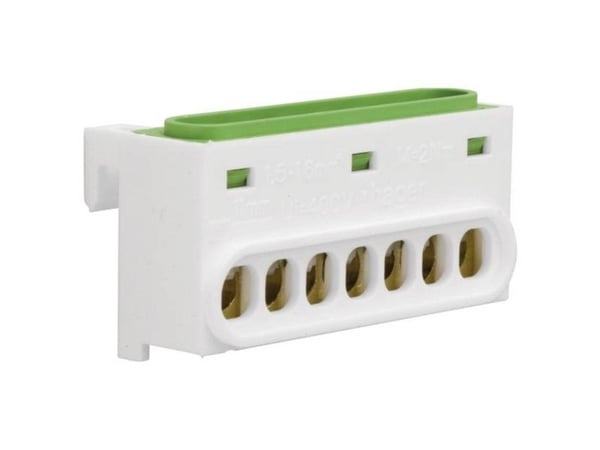 Klemme 1x7 gulgrøn