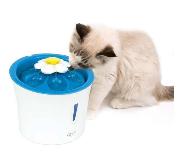 Catit Flower Fountain drikkefontene 3 L med LED nattlys