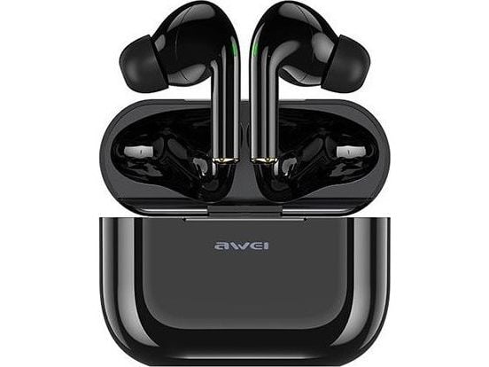 AWEI Bluetooth 5.0 T29 TWS-øretelefoner + ladestasjon (svart)