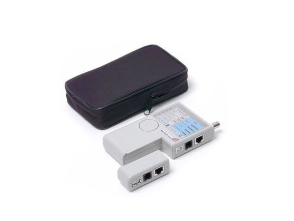 StarTech.com Ammattikäyttöön tarkoitettu monitoiminen RJ45 RJ11 USB ja BNC-kaapelitesteri - Verkkotesteri - Verkkotesteri