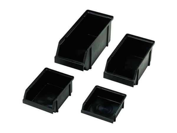 raaco 109277, Eske for små deler, Polypropylen, Sort, 5 kg, 125 mm, 133 mm