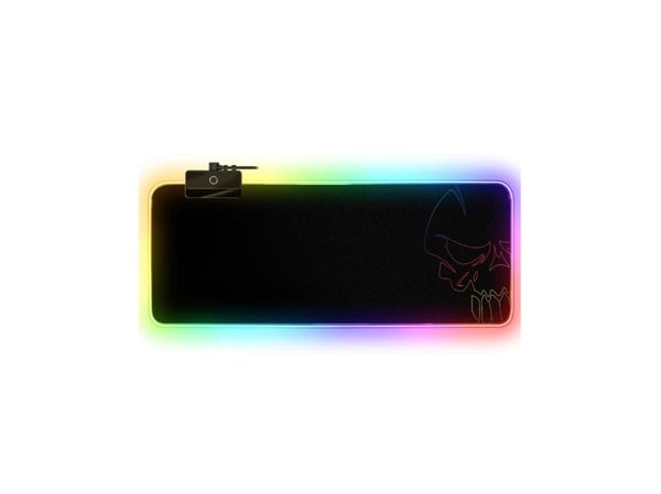Spirit of Gamer Darkskull, Musta, Monivärinen, Yksivärinen, Kangas, Kumi, USB-virta, Liukumaton pohja, Pelihiirimatto