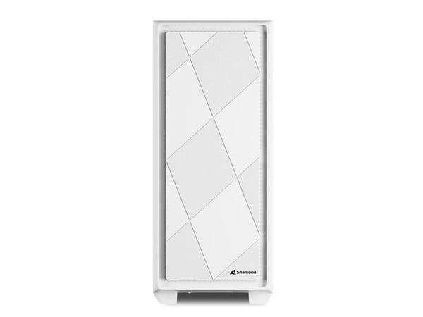 Sharkoon VS8 RGB - ATX-boks - sidepanel med vindu (herdet glass) - ingen strømforsyning - hvit - USB/lyd