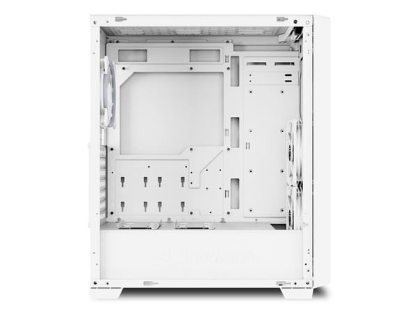Sharkoon VS8 RGB - ATX-boks - sidepanel med vindu (herdet glass) - ingen strømforsyning - hvit - USB/lyd