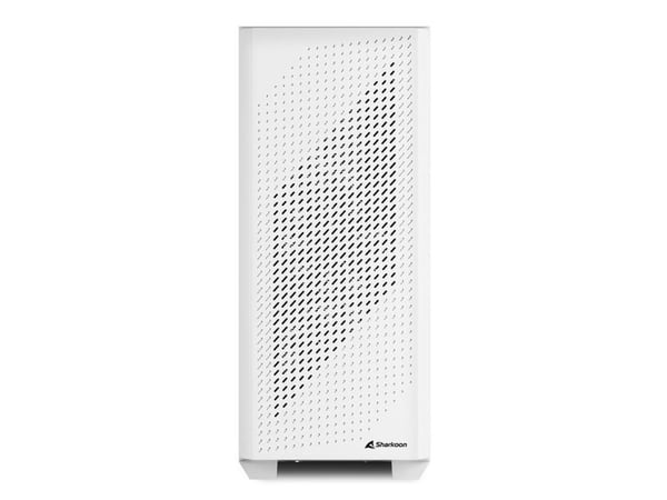 Sharkoon VS9 - ATX-boks - sidepanel med vindu (herdet glass) - ingen strømforsyning - hvit - USB/lyd