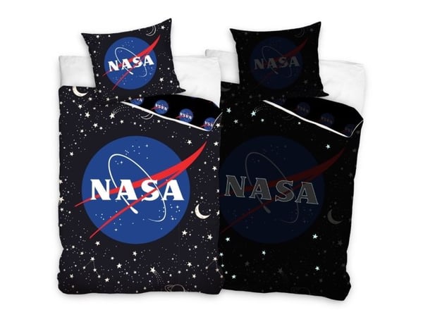 NASA ''Glow in dark'' Sengetøj 140x200 cm - 100 procent bomuld