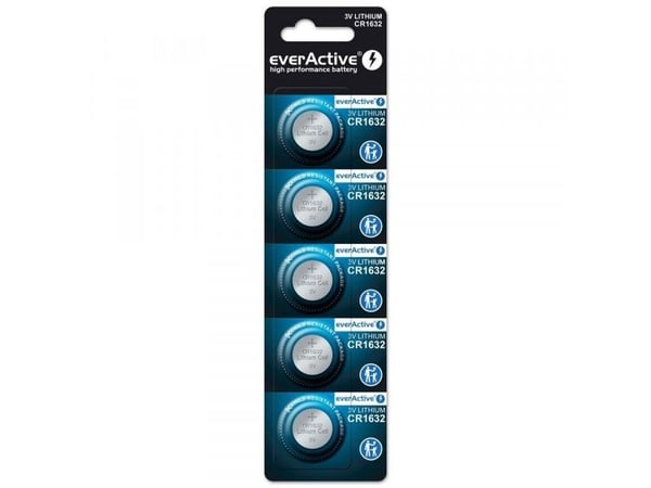 Everactive CR16325BL, Engangsbatteri, CR1632, Lithium, 3 V, 5 stykker, 10 år