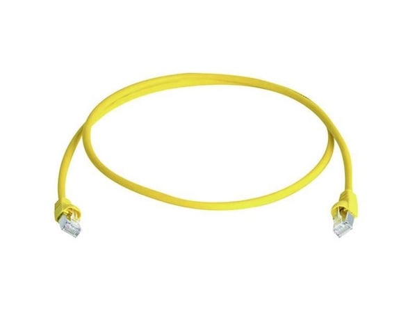 Telegärtner DataVoice Office - Koblingskabel - RJ-45 (hann) til RJ-45 (hann) - 25 cm - 5.8 mm - SFTP, PiMF - CAT 6a - med støvel, halogenfri, uten ...