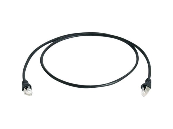 Telegärtner DataVoice Office - Koblingskabel - RJ-45 (hann) til RJ-45 (hann) - 25 cm - 5.8 mm - S/FTP - CAT 6a - med støvel, halogenfri, uten hindr...