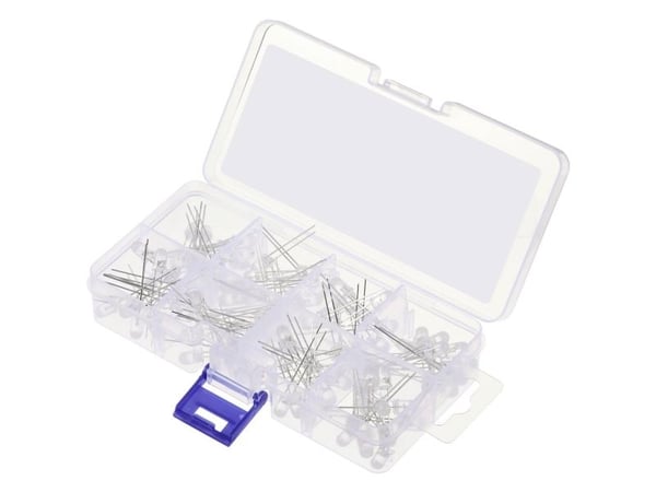 TRU COMPONENTS LED johdoilla Punainen, Keltainen, Oranssi, Sininen, Vihreä, Vaaleanpunainen, Lämmin valkoinen, Kylmä valkoinen Pyöreä 5 mm 1560 mcd...