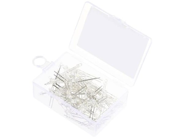 TRU COMPONENTS LED med ledningar varmvit rund 3 mm 14400 mcd 30° 20 mA 2,7 V, 3,4 V