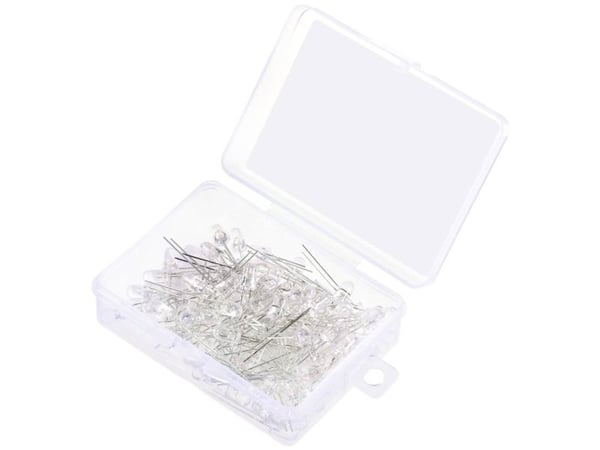 TRU COMPONENTS LED johdoilla Viileän valkoinen Pyöreä 19000 mcd 30° 20 mA 2,7 V, 3,4 V