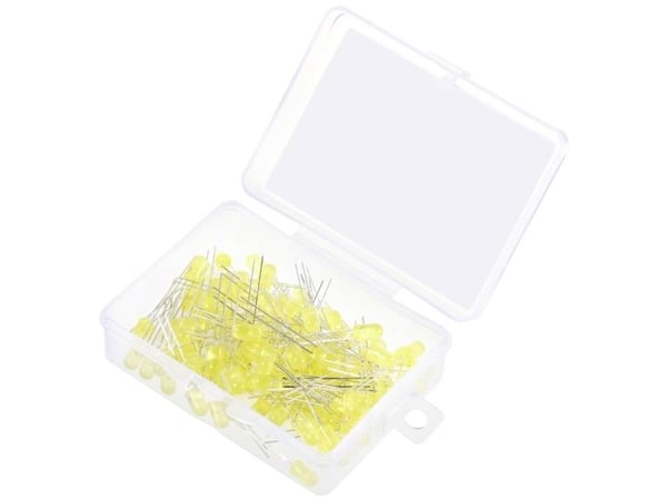 TRU COMPONENTS LED johdoilla Keltainen Pyöreä 5 mm 420 mcd 30° 20 mA 1,8 V, 2,4 V