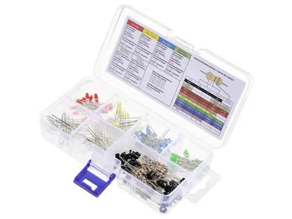 TRU COMPONENTS LED med anslutningskablar röd, gul, blå, gulgrön, varmvit, kallvit rund 3 mm 55/330/420/2500/14400 mcd 30° 20 mA 1.8/2.4 V