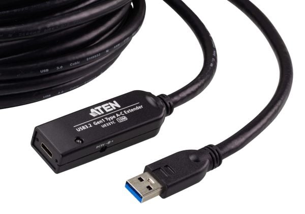 ATEN UE331C - USB-kabel - USB typ A (hane) till 24 pin USB-C (hona) - USB 3.2 Gen 1 - 10 m